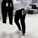 Pantalon Mode Élastique Cordon