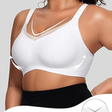 Soutien-Gorge Sans Armature Pour Femme En V Mesh – Bralette Confortable Et Offrant Un Bon Maintien