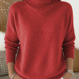 Pull Col Roulé Style Décontracté