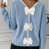 Pull Manches Longues Nœud Dans Le Dos