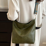 Sac seau vintage à bandoulière de grande capacité