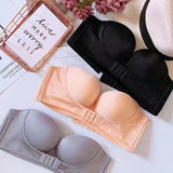 Soutien-gorge sans bretelles avec boucle sur le devant