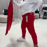 Pantalon Mode Élastique Cordon