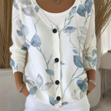 Cardigan Avec Ambiance À Inspiration Botanique