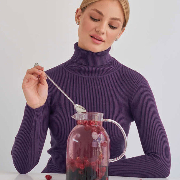 Solene | Pull col roulé classique pour femme