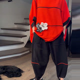 Set Bloomers Amples Casual Color-Blocking