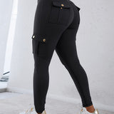 Pantalon taille haute avec poche et séchage rapide