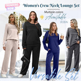 Set Haut à Col Rond pour Femme et Pantalon à Cordon