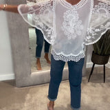 Blouse En V Élégant