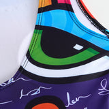 Maillot De Bain Sans Manches Imprimé Une-Pièce