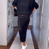 Jupe simple de couleur unie