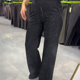 Pantalon Large Tendance Et Décontracté