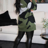 Cardigan Veste Avec Camouflage-Style Caractéristiques