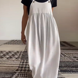 Robe décontractée couleur unie à bretelles