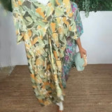 Robe À Col En V Avec Imprimé Torsadé