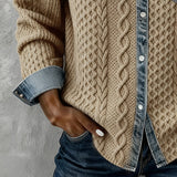 Chemise Manches Longues À Patchwork Jean