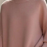 Pull Col Rond Loose Mi-Long