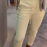 Pantalon Fuselé Décontracté Avec Cordon