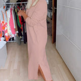 Robe décontractée à col rond