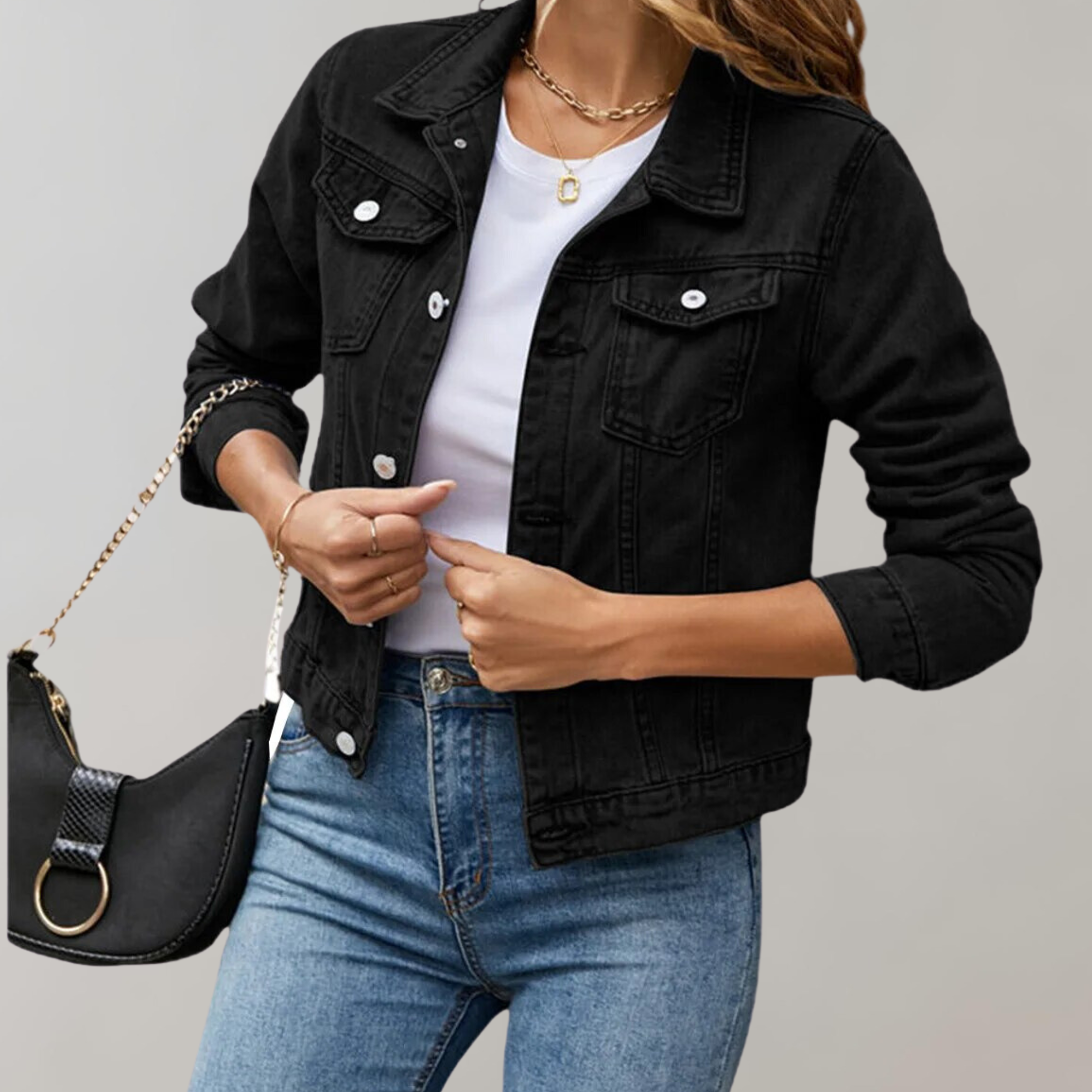 Lucinda | Chemise Décontractée à Manches Longues avec Col Simple pour Femme
