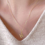 Collier à 26 lettres anglaises à la mode et exquis