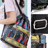 Sac à bandoulière avec cordon de serrage de style ethnique