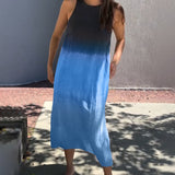 Robe sans manches et dégradé
