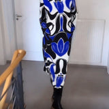 Robe imprimée à col rond