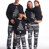 Pyjama familial de Noël à imprimé sapin de Noël