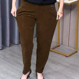 Pantalons Skinny Extensibles Unis