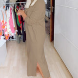 Robe décontractée à col rond