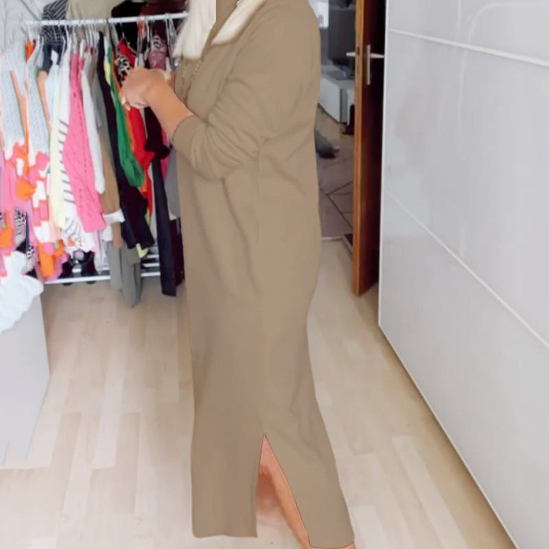 Robe décontractée à col rond