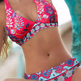 Bikinis à imprimé floral et géométrique