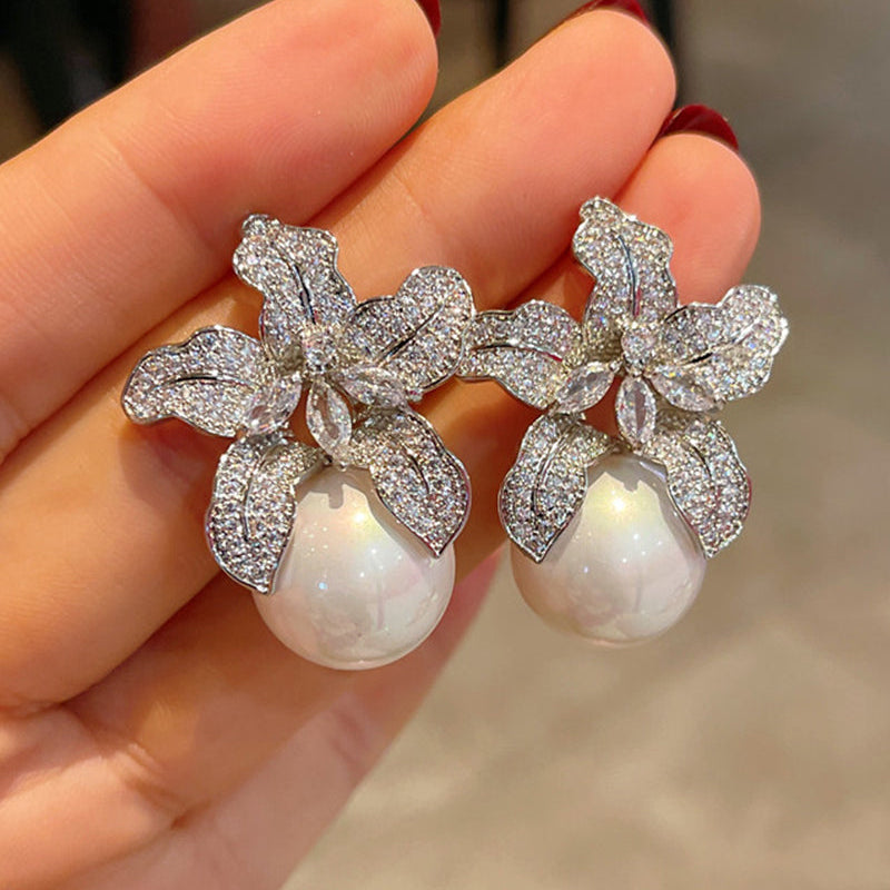 Boucles d'oreilles en perles de lys