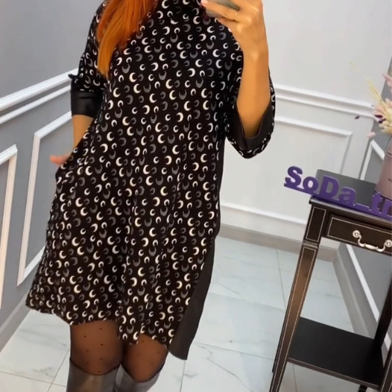 Robe papillon imprimée décontractée