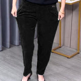 Pantalons Skinny Extensibles Unis