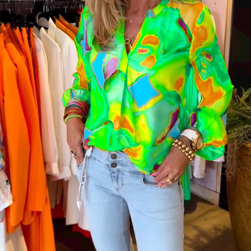 Chemises à manches longues et style décontracté coloré