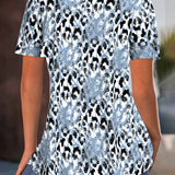 T-shirt Col Rond Manches Courtes Imprimé