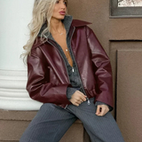 Esme | Veste rouge vintage pour femme