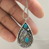 Collier pendentif vintage bohémien