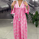 Robe Ample Imprimé Vacances Taille Maxi