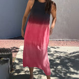 Robe sans manches et dégradé