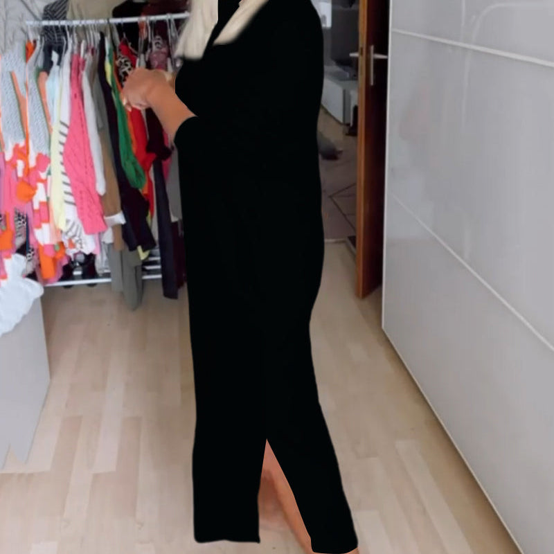 Robe décontractée à col rond