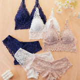 Ensemble De Sous-Vêtements Femme Dentelle Romantique