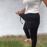 Pantalon Uni Décontracté Extensible