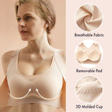 Soutien-gorge Push-up Sans Couture à Soutien Dorsal
