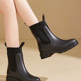 ☔️Bottes Imperméable Anti-Dérapant Semelle Épaisse Mi-Mollet