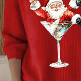 Pull De Noël Ajusté À Col Roulé