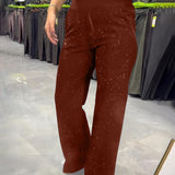 Pantalon Large Tendance Et Décontracté