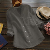 Aloyse | Chemise décontractée en lin et coton pour femme
